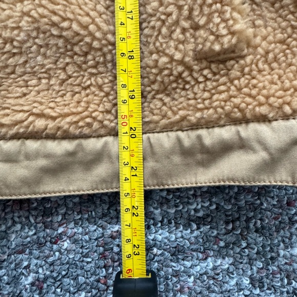 Madewell Women's Sherpa button down Camel Teddy Jacket S - Picture 3 of 12